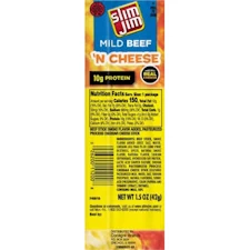 Snacks Slim Jim Mild Beef N Cheese